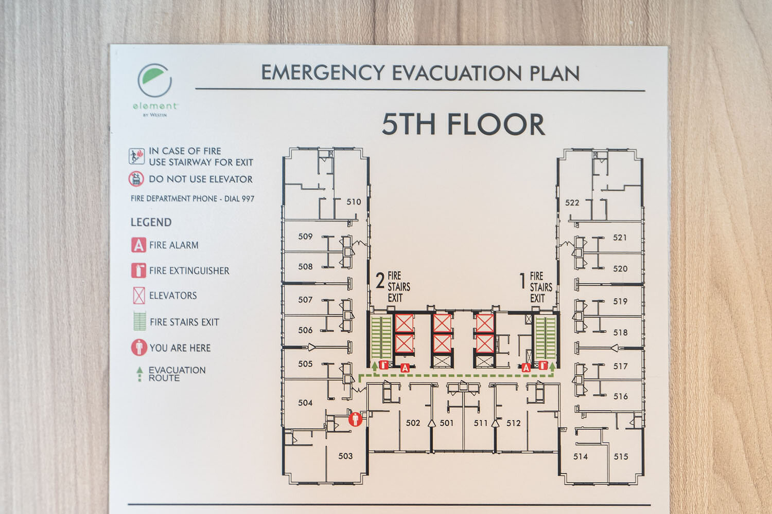  Floor plan of level 5 