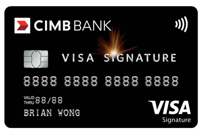 CIMB Visa Signature - Key benefit: 10% cashback on many categoriesNew customer: $130 cash or Fitbit SmartwatchExisting customer: -Annual fee: -Spending requirement: $350 per month for 2 monthsMinimum annual income: $30,000
