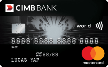 CIMB World Mastercard - Key benefit: Unlimited 2% cashback on many categoriesNew customer: $130 cash or Fitbit SmartwatchExisting customer: -Annual fee: -Spending requirement: $350 per month for 2 monthsMinimum annual income: $50,000