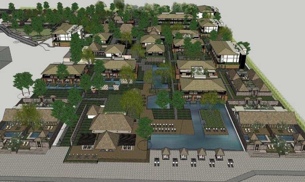  Resort plan of Andaz Bali 