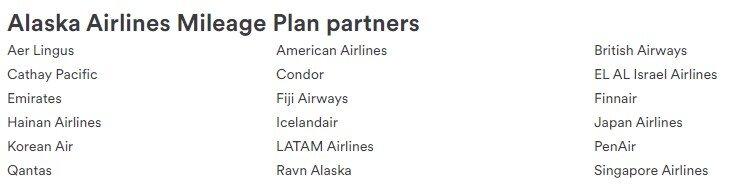 Alaska Airlines’ Partners