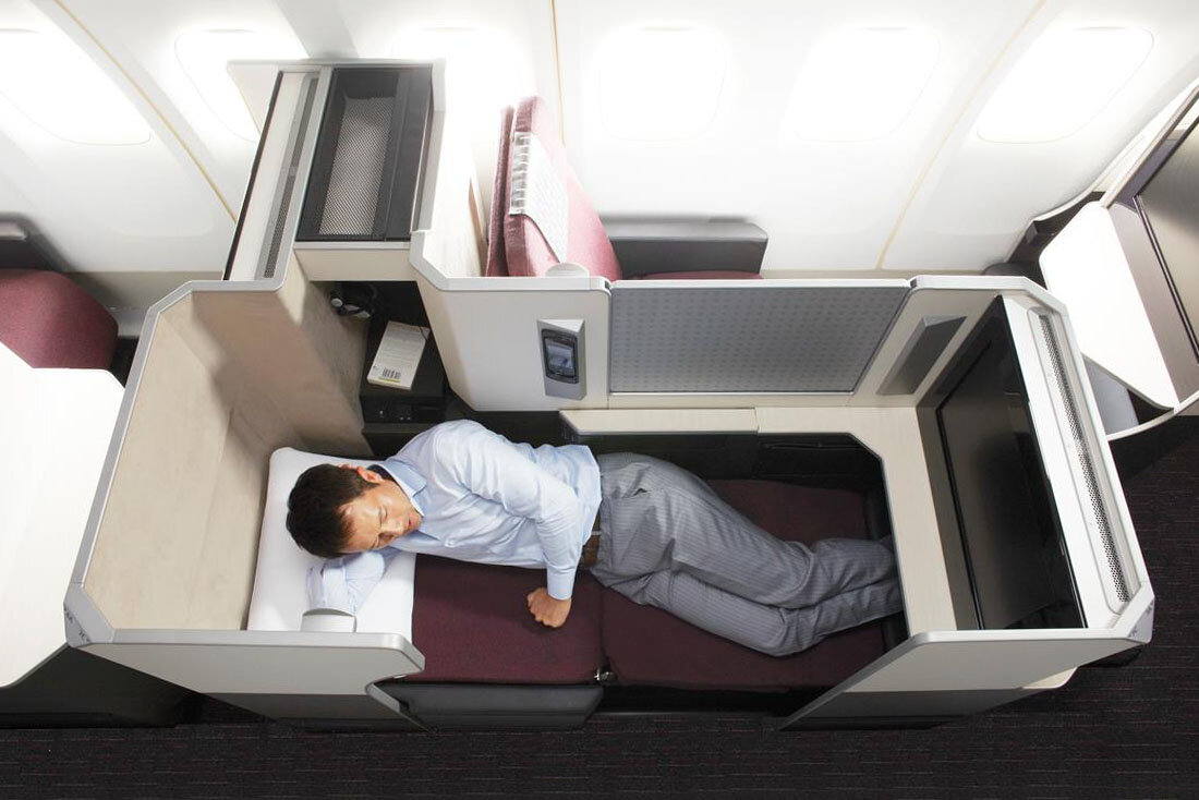Japan Airlines Apex Suite in Bed Mode