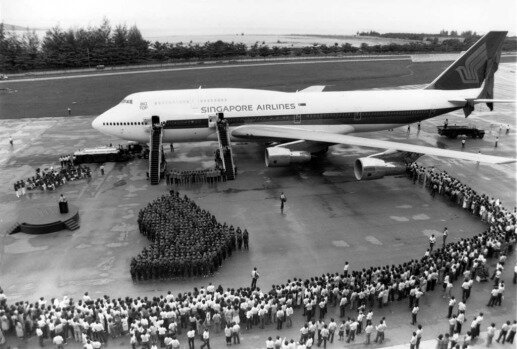1973: Singapore Airlines received its first Boeing 747 in Seattle