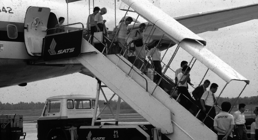 1967: Arrival of BOAC's VC-10 at Paya Lebar Airport