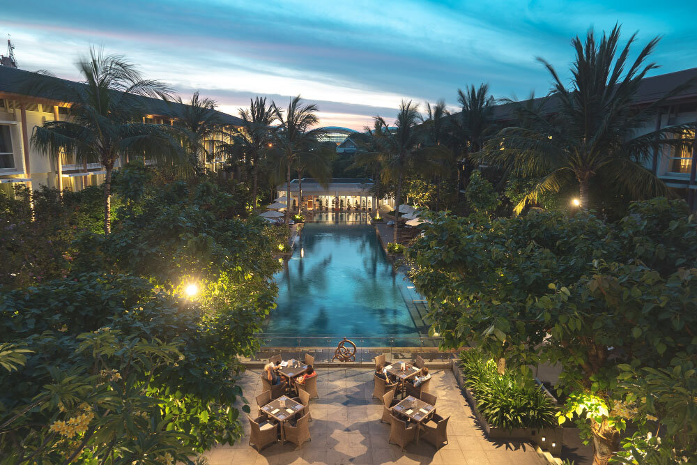 View of the pool in Hilton Garden Inn Bali