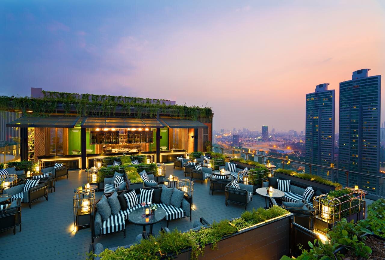 Iconic rooftop bar at Bangkok Marriott Marquis Queen’s Park