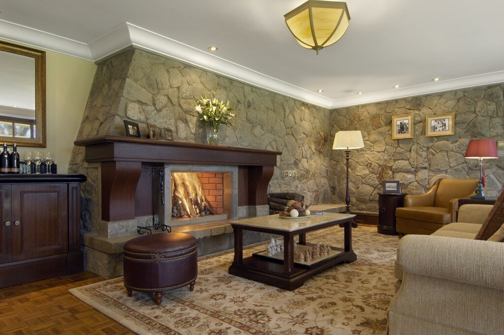 Living area of William Holden Suite in Fairmont Mount Kenya Safari Club