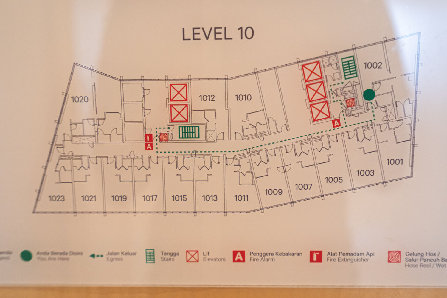 Floor plan of level 10