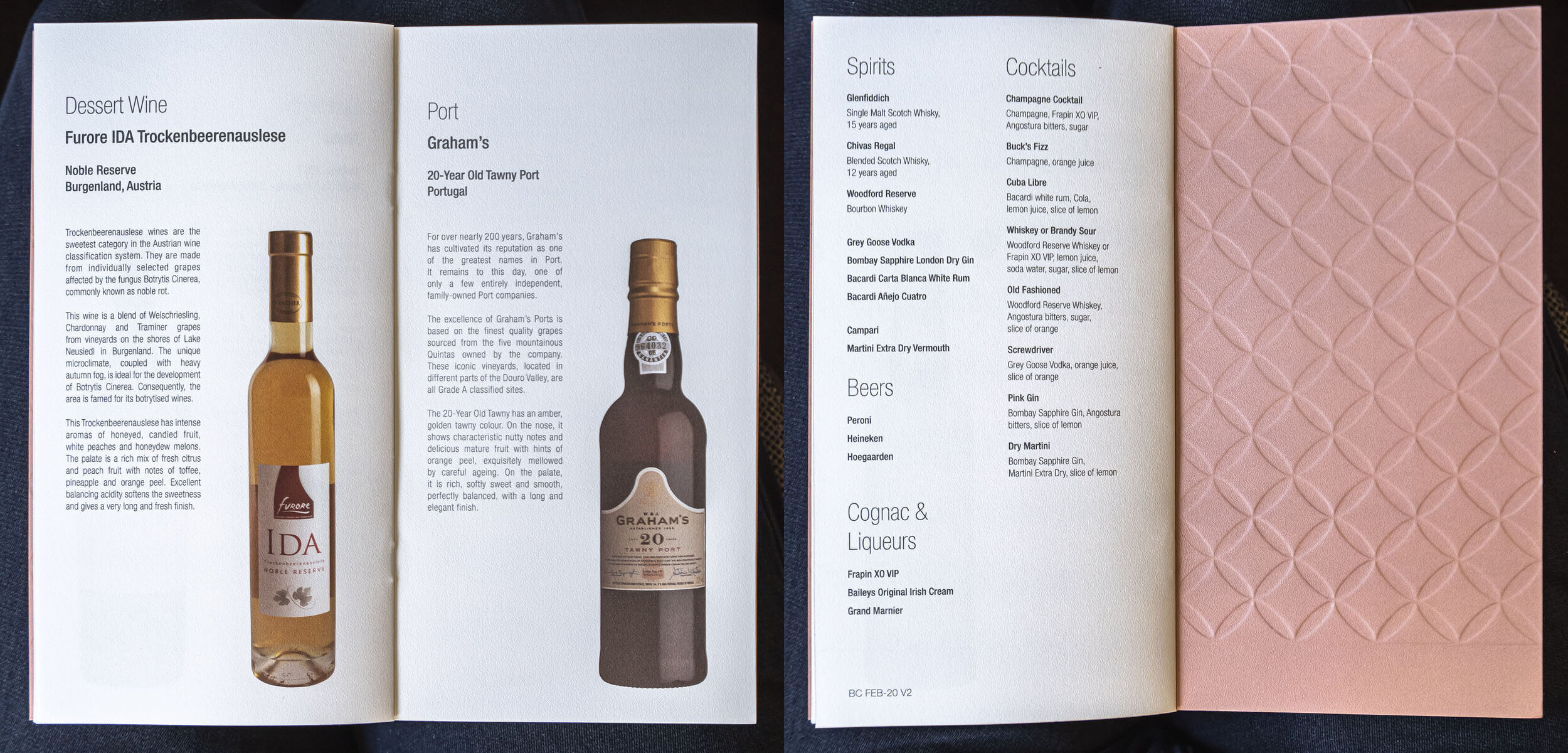 Alcoholic menu 3 (Click to enlarge)