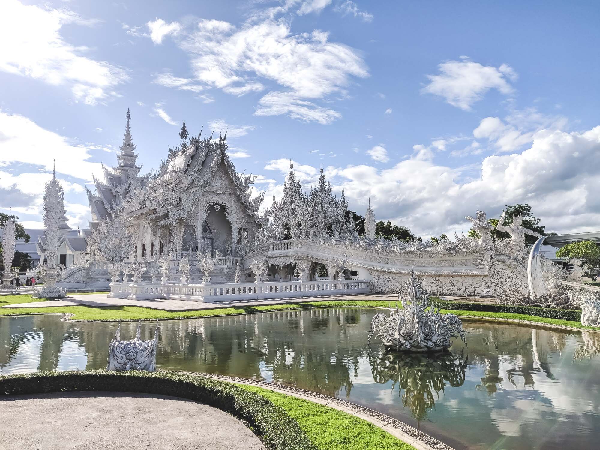 Wat Rong Khun (White Temple) at 1700 hours